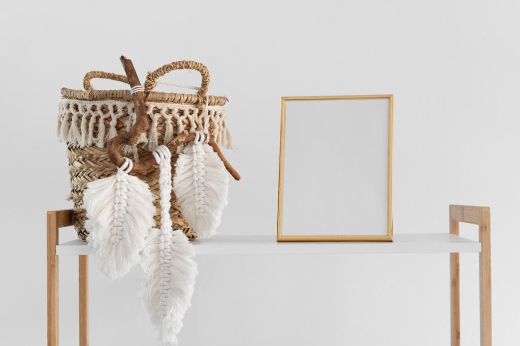 arrangement macrame handmade object