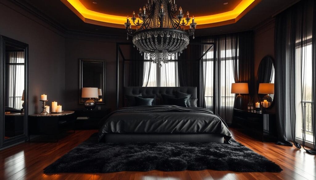black color bedroom ideas