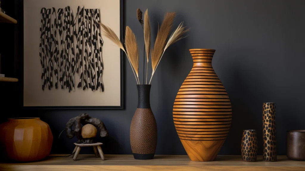 Decorative Items Living Room – Affordable Choices: Affordable Styling Guide: Decorating 101 handcrafted wooden decorative vase