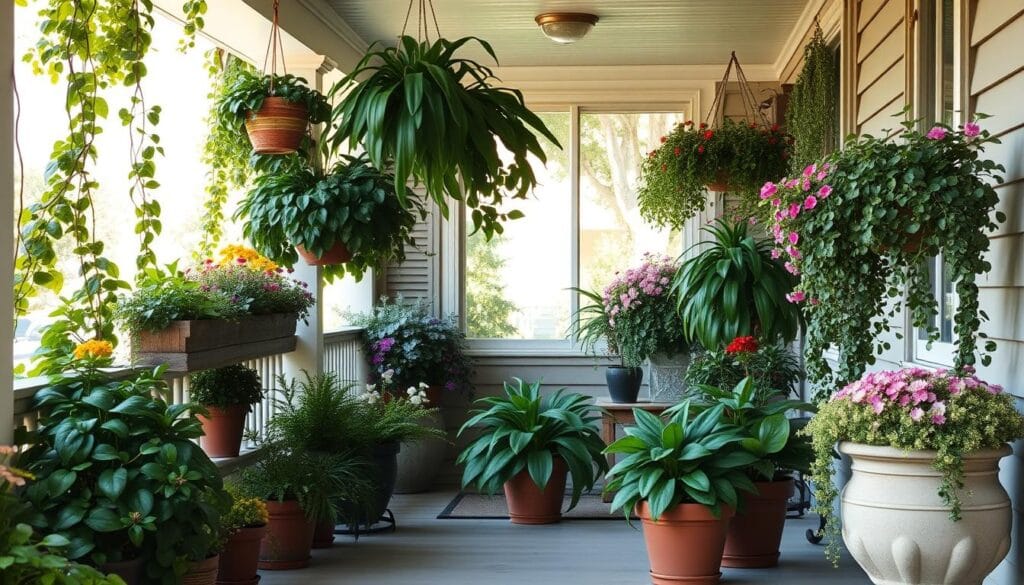 porch decor ideas with plants