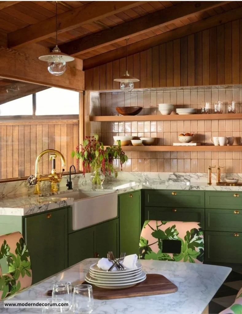 86 DESIGNER-APPROVED KITCHEN PAINT COLORS FOR ANY AESTHETIC A stylish kitchen featuring various designer-approved paint colors for inspiration.