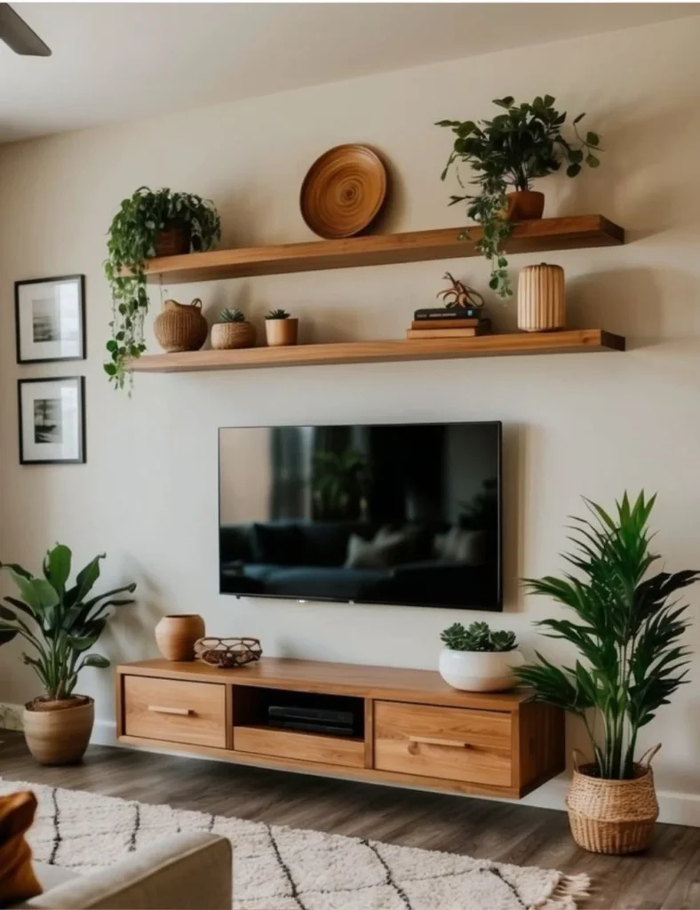 brown decor living room