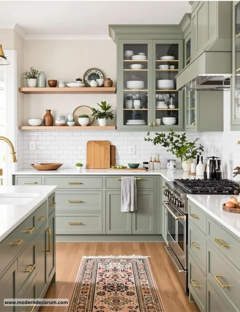 sage green kitchen