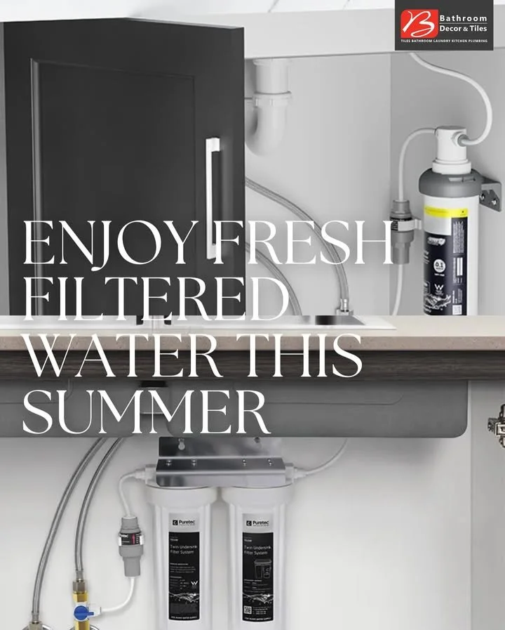 Water filtration system ensuring clean drinking water during warm weather.