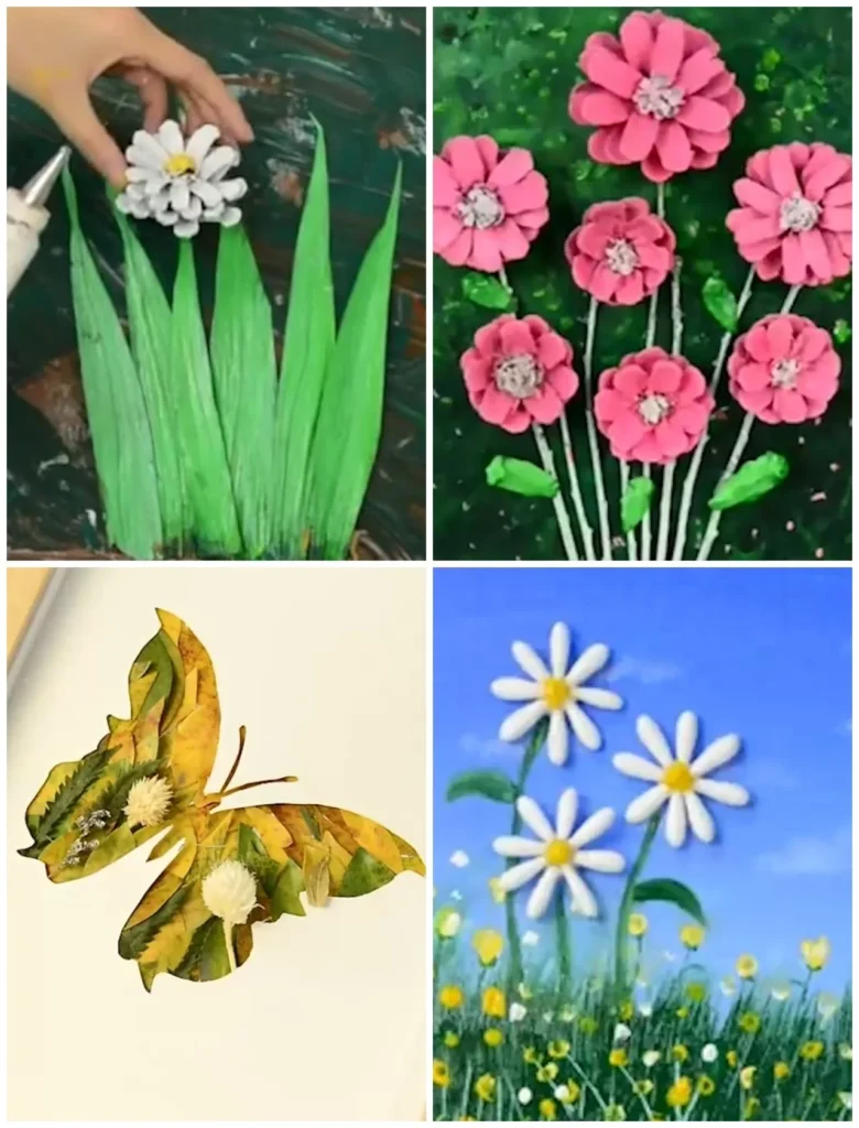 DIY home decor crafts tutorial showing step-by-step crafting techniques.