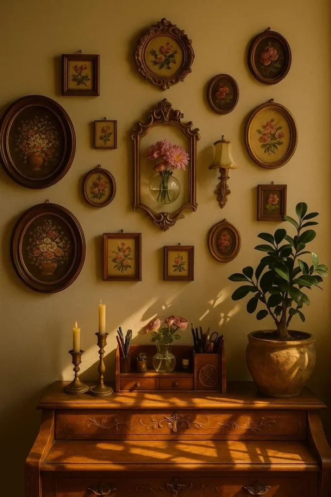 Personalized mystery thrift box with curated vintage gallery wall decor