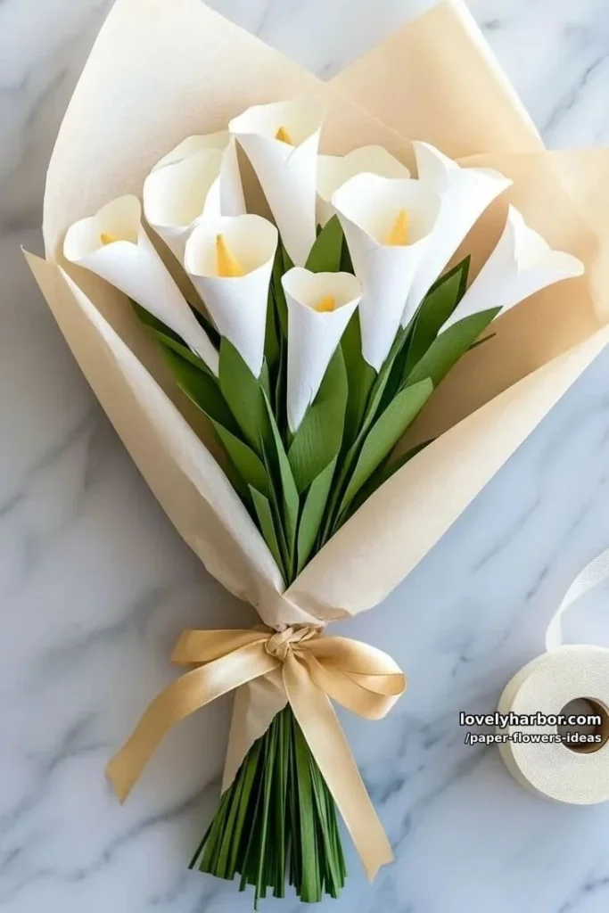 Giant paper daisies with fringed edges, showcasing colorful handmade paper flowers.