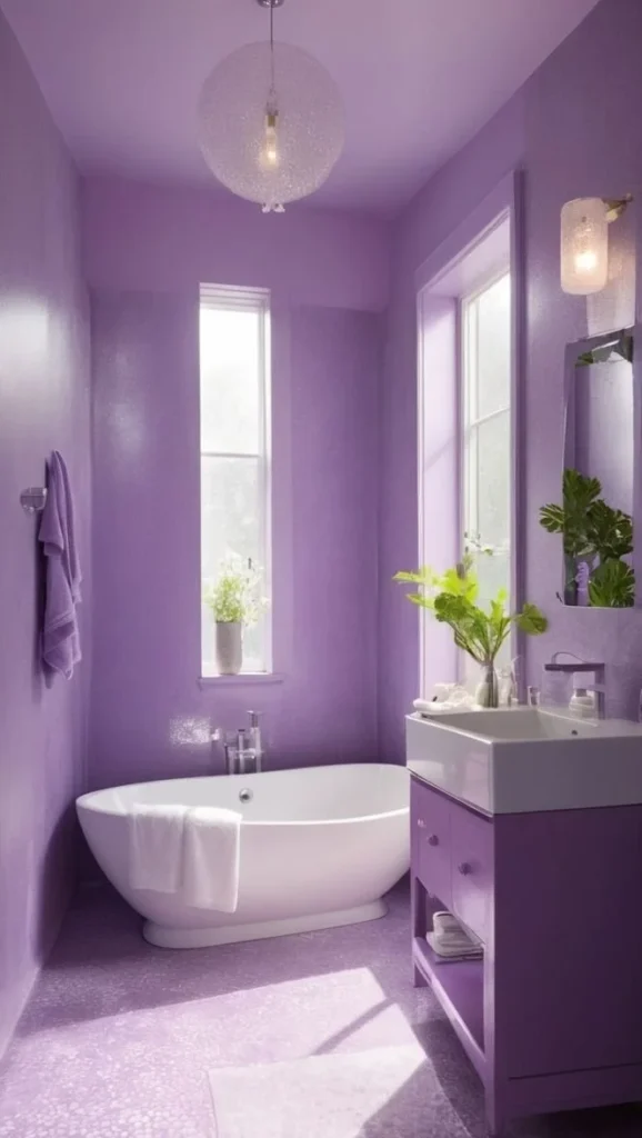 Beautiful purple bathroom aesthetic ideas for a stylish 2025 makeover
