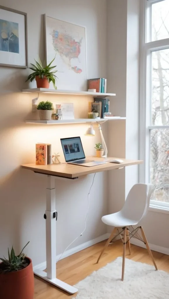 +12 Lovely small standing desk home office Ideas For 2025 Stylish small standing desk ideas for home office setup in 2025