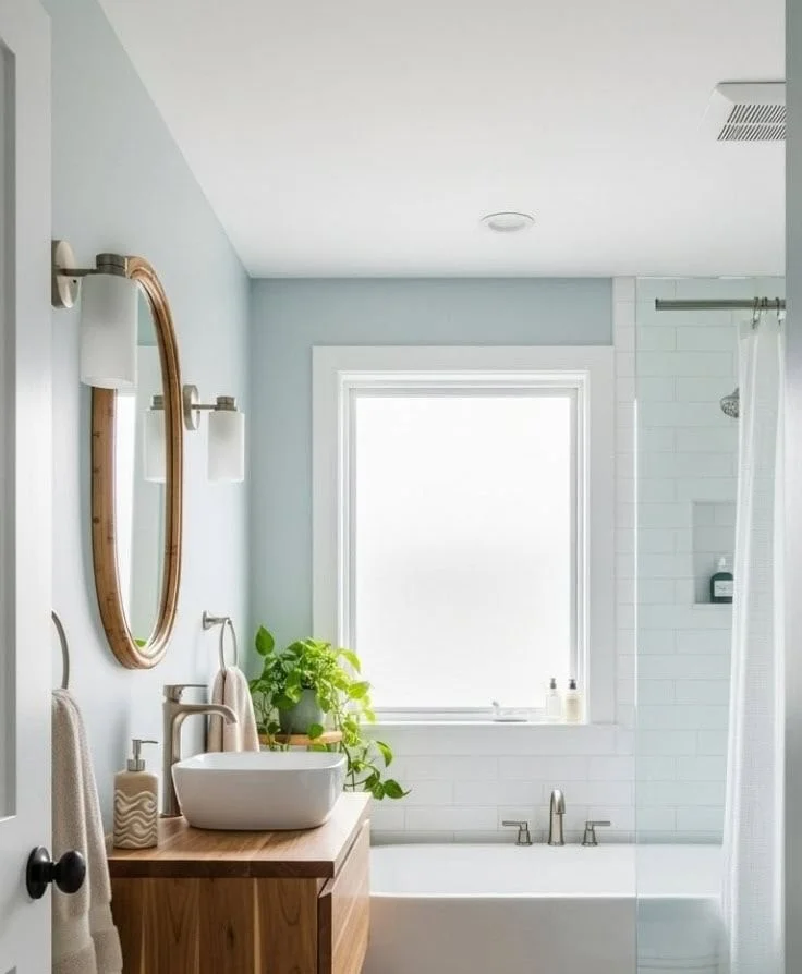 23 Small Bathroom Ideas With Tub for Relaxing in Tight Spaces Small bathroom featuring a relaxing tub in a compact space with stylish decor.