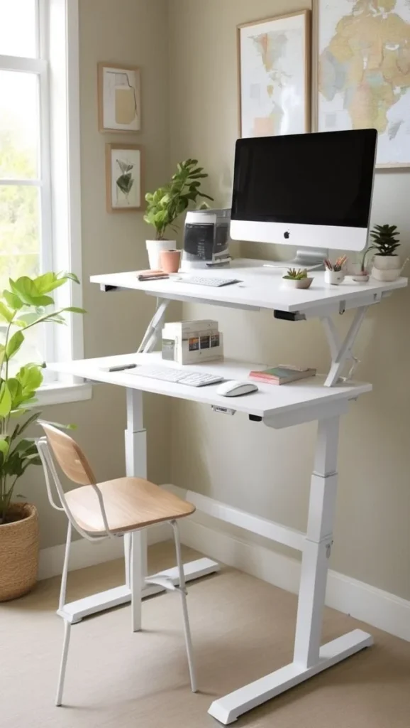 +10 Ideas For electric standing desk home office inspo 2025 Home office with an electric standing desk highlighting productivity ideas for 2025