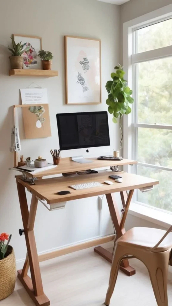 Stylish standing desk decor ideas for a modern home office in 2025