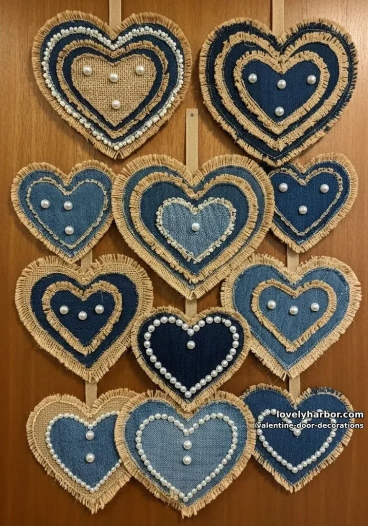 Creative Valentine door decorations to brighten up your entryway.