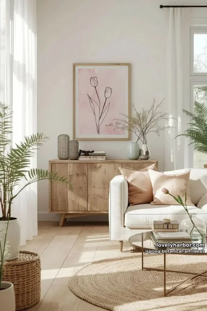 Spring botanical art ideas for a fresh home decor look