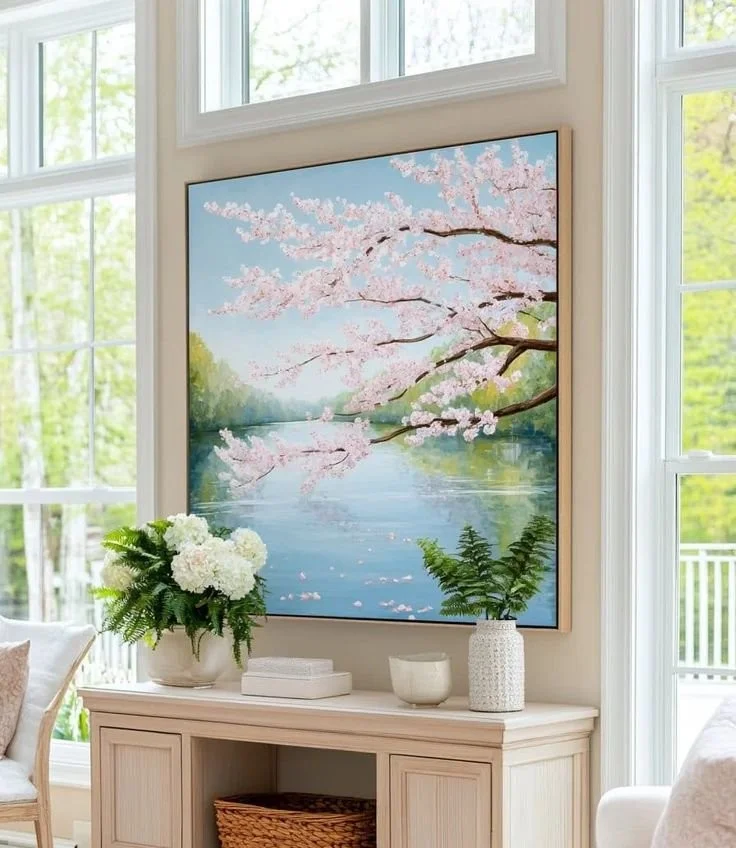 Colorful spring wall art ideas for brightening your home decor