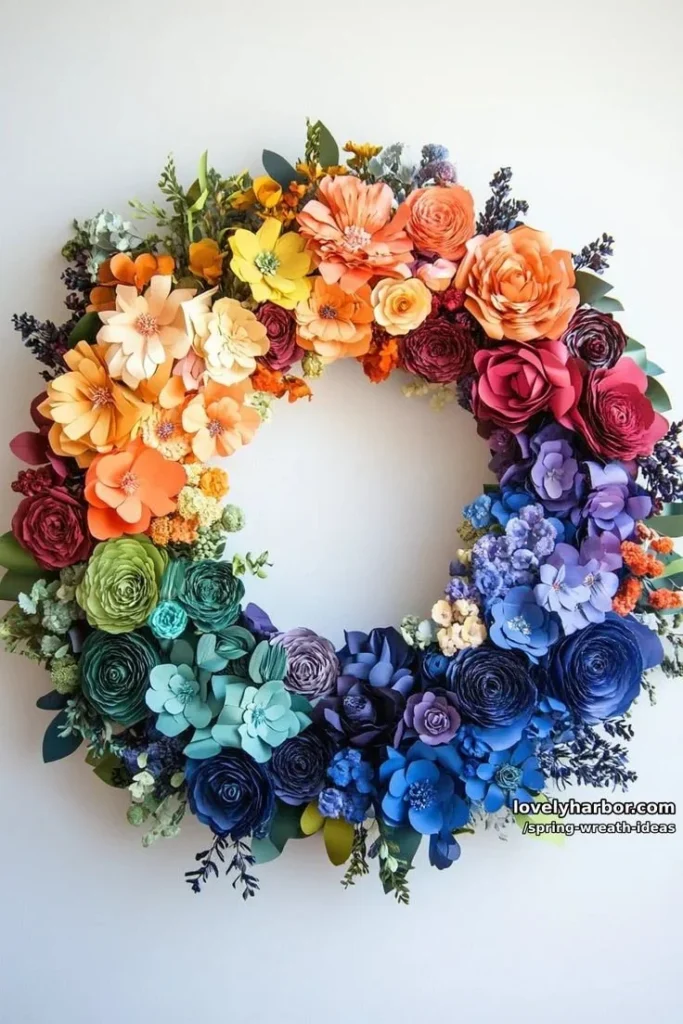 15 Spring Wreath Ideas to Welcome the Season Colorful spring wreath ideas for welcoming the season in your home decor.