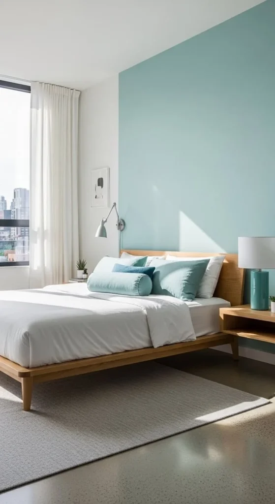 Beautiful aqua bedroom designs featuring calming colors and stylish decor.