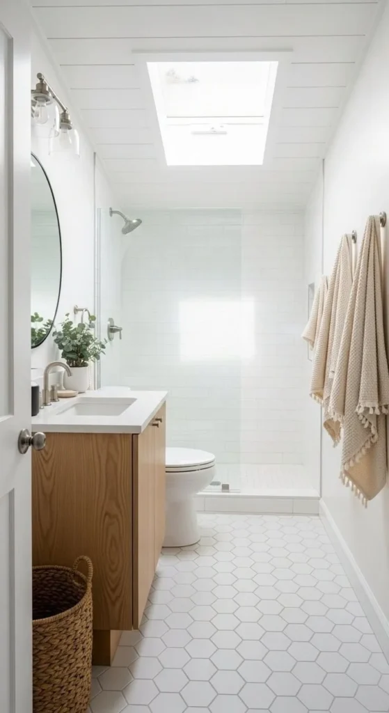 Stylish small bathroom ideas showcasing efficient design and storage solutions.
