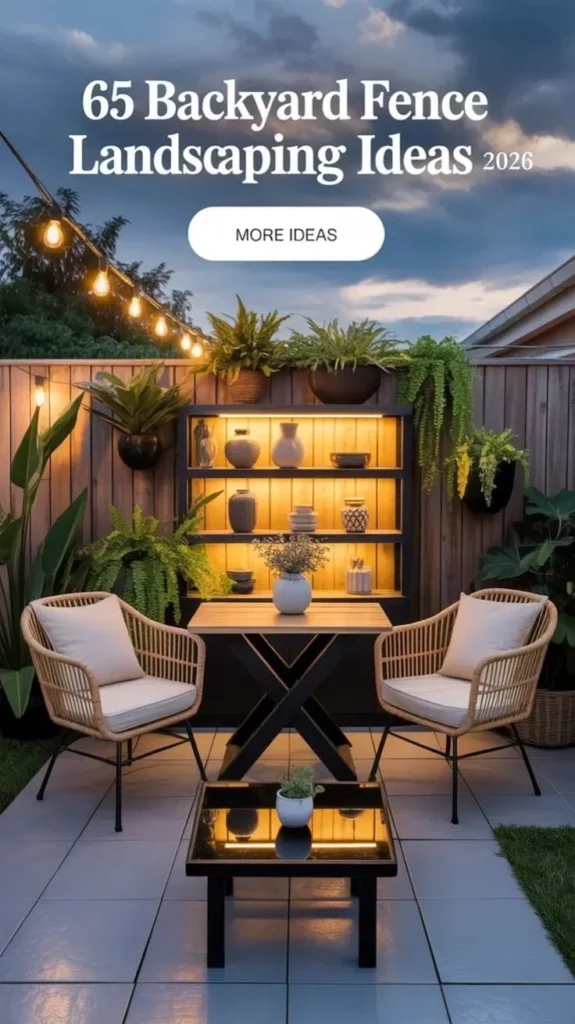 65 Backyard Fence Landscaping Ideas 2026 🌿 Modern Fence Design, Privacy Fence Ideas Backyard fence landscaping ideas featuring modern design and privacy solutions