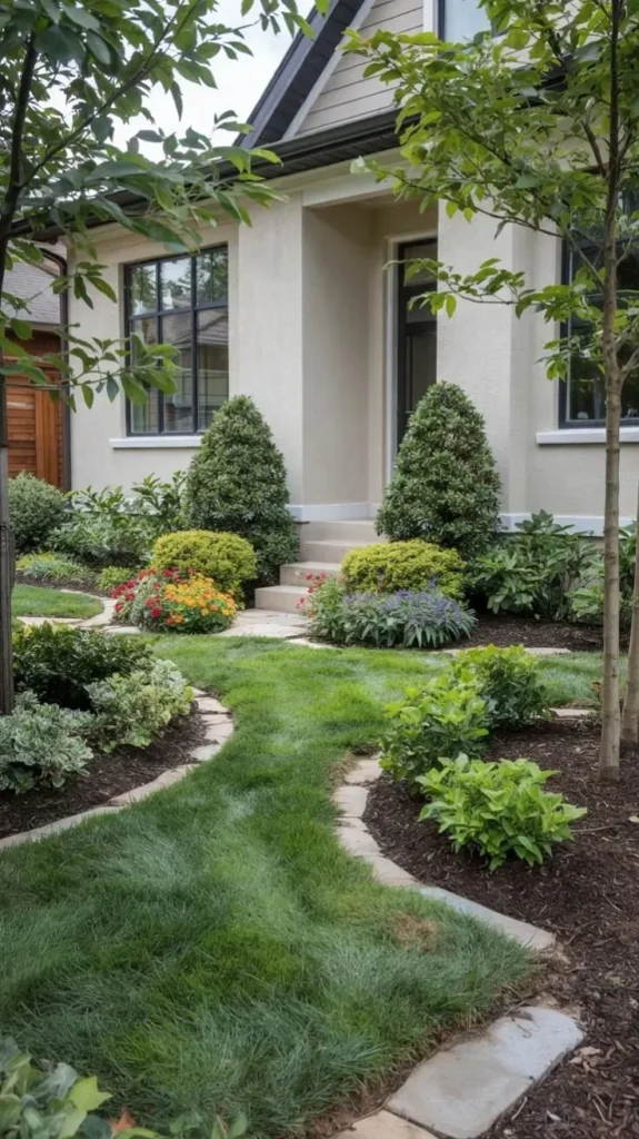 Front Yard Landscaping Ideas 2026 - Low Maintenance, Modern, Budget Friendly Modern front yard landscaping ideas for 2026, showcasing low maintenance and budget-friendly designs.