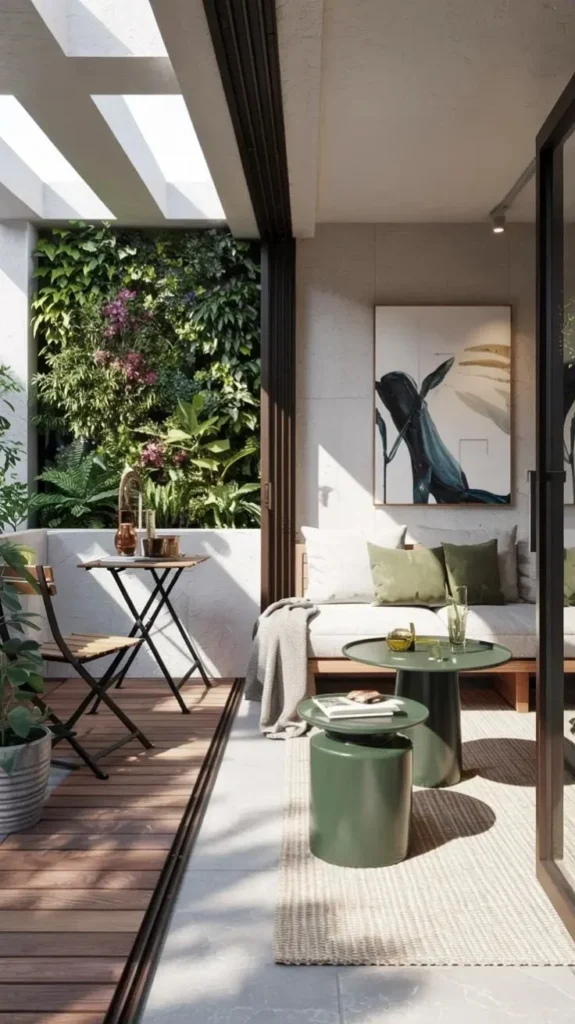 Indoor Outdoor Living Room 2026 Ideas With Sliding Doors, Fireplace And Modern Design Modern indoor outdoor living room with sliding doors and fireplace design idea 2026.