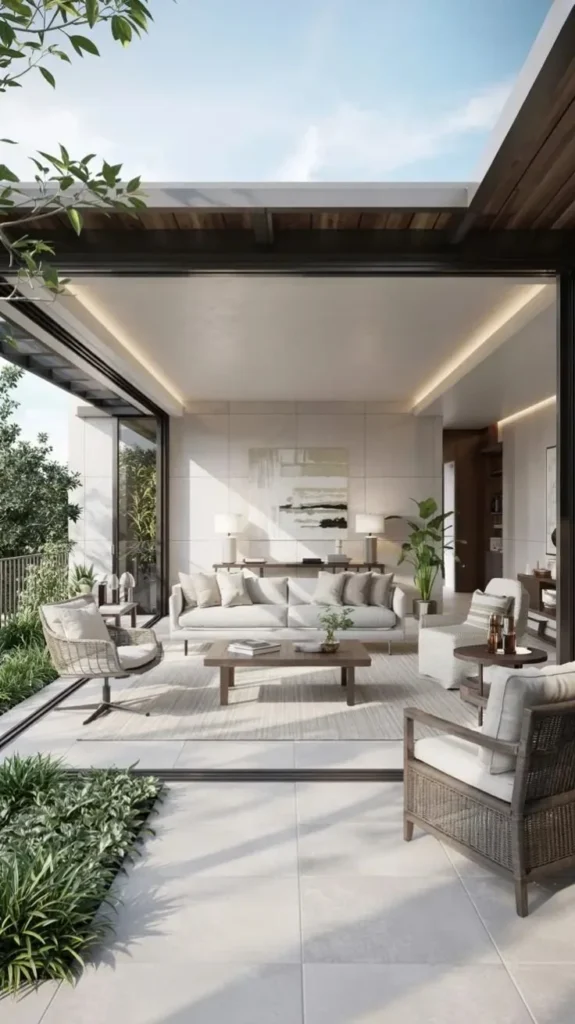 Smart indoor-outdoor living room layout ideas for 2026.