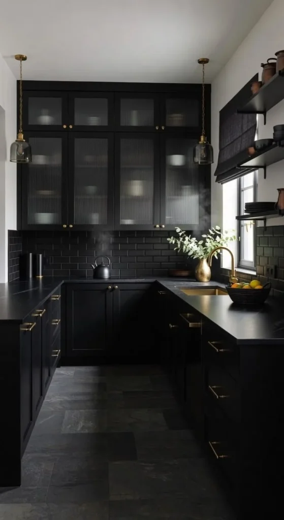 20 Beautiful Fluted Glass Kitchen Cabinets Ideas to Create Display-Worthy Storage Beautiful fluted glass kitchen cabinet showcasing stylish and practical storage solutions.