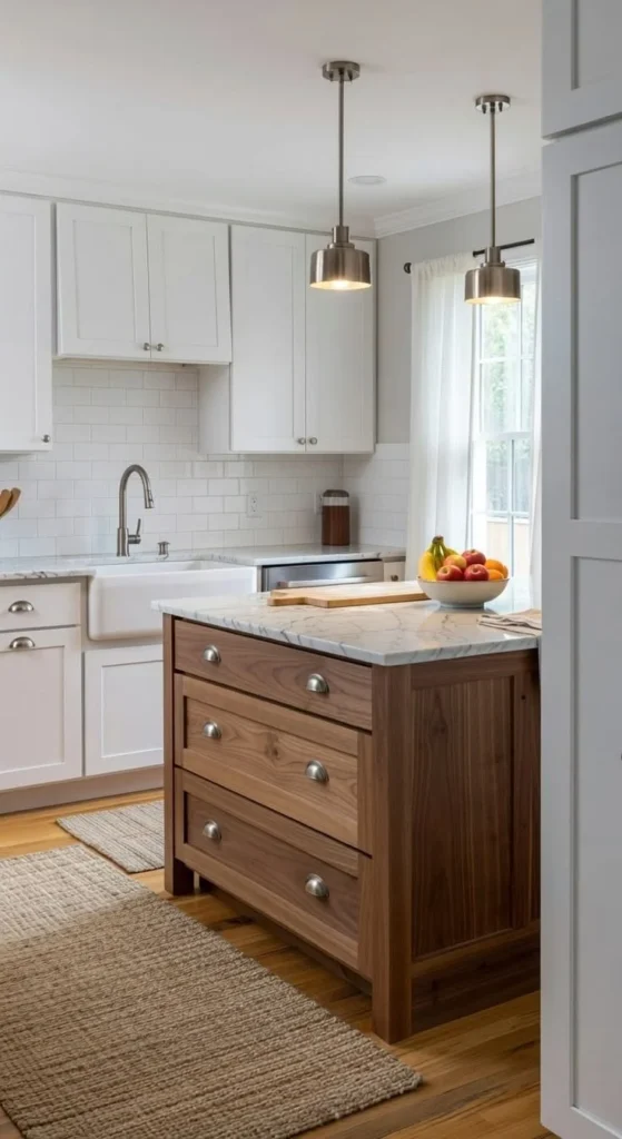 23 Elegant Two-Tone Kitchen Cabinets: Wood and White Ideas to Create Contrast Elegant two-tone kitchen cabinets featuring wood and white designs for stunning contrast.