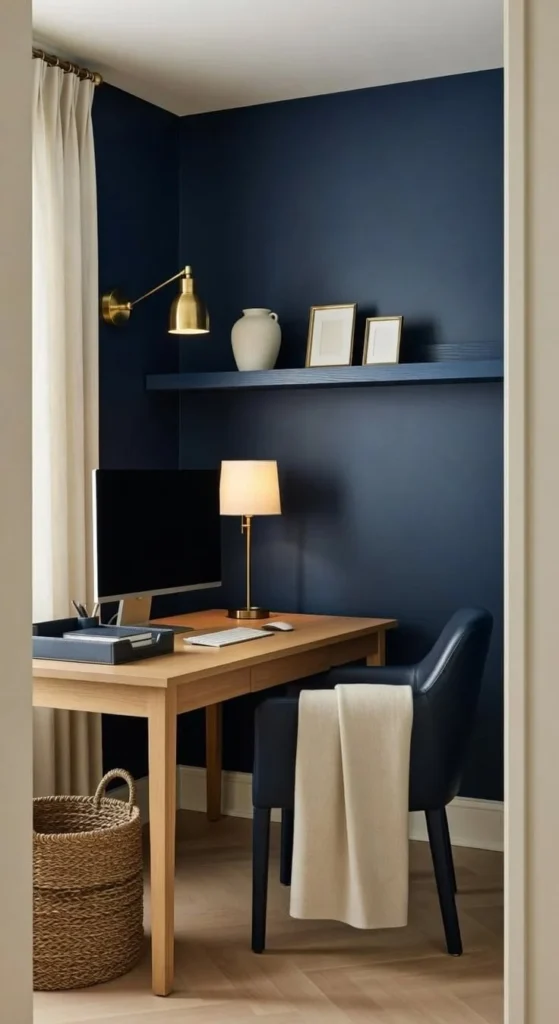 23 Gorgeous Home Office Inspiration Ideas That Actually Work Stylish home office setup showcasing inspirational decor and productivity tools.