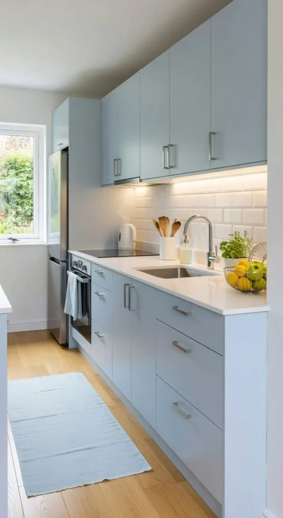 23 Sophisticated Light Blue Kitchen Cabinets Ideas That Look Fresh Sophisticated light blue kitchen cabinets for a fresh and modern interior