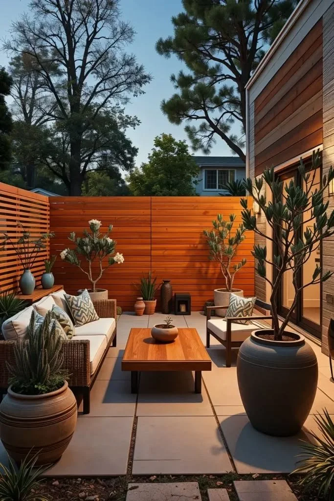 Creative backyard privacy designs for a stylish outdoor space in 2026.