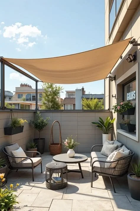Small patio canopy design ideas for maximizing shade in limited spaces