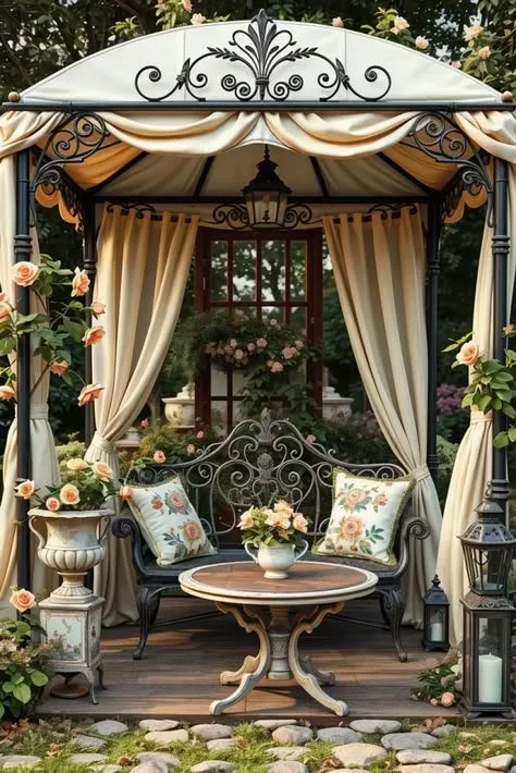 Canopy Design Ideas 2026: Vintage Inspired Canopies With Antique Charm And Decorative Details Vintage inspired canopy design showcasing antique charm and decorative details.