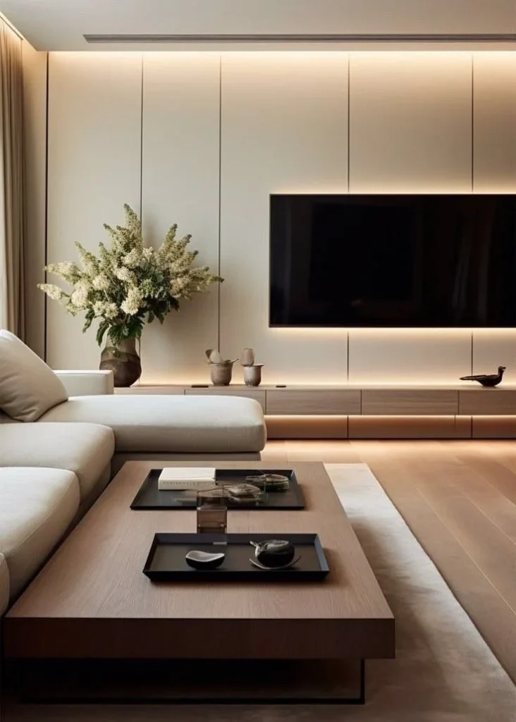 Stylish wall TV lights designed for modern living room decor