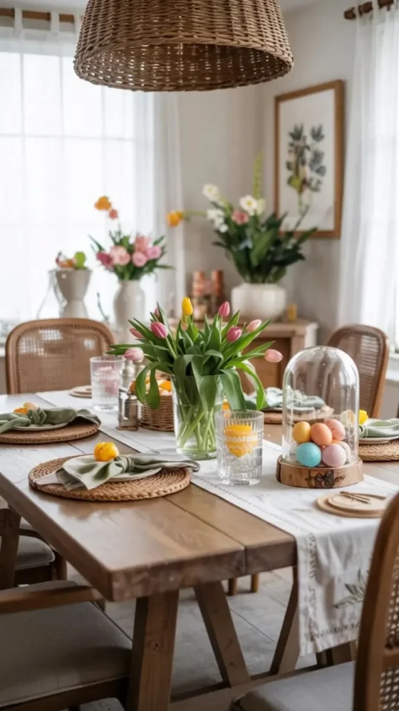 Easter decor ideas blending with spring themes for a vibrant home