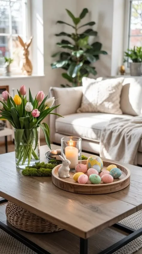 Easter Decor Ideas That Transition To Spring 2026 - Dining Room Table Centerpiece Beautiful Easter decor ideas for spring dining room table centerpiece