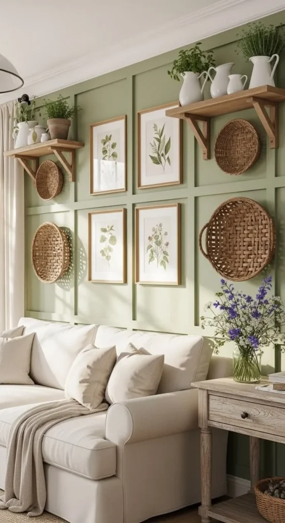 Green-walled living room decor ideas to enhance your home style